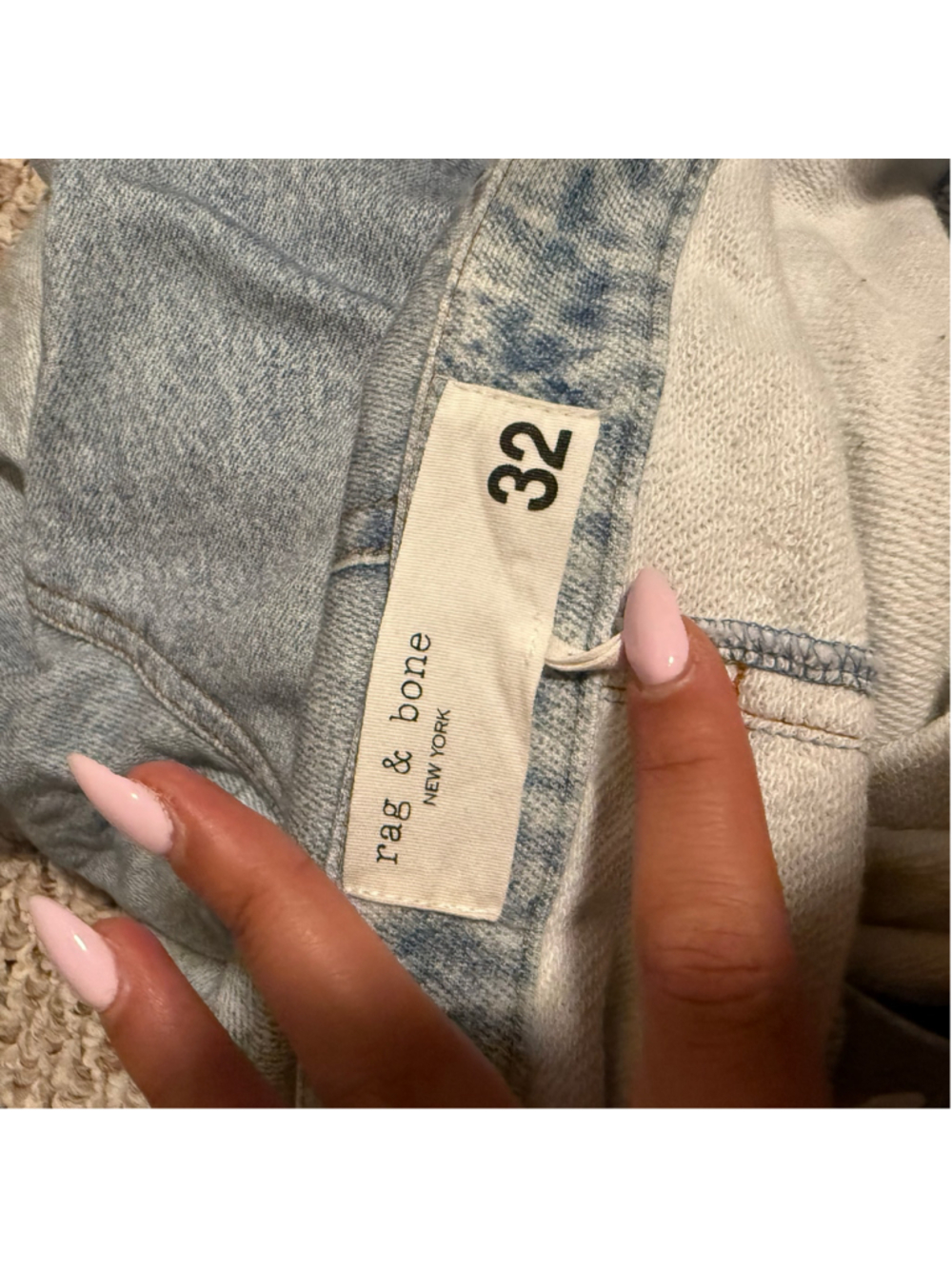 Rag & Bone Sophie Miramar Denim Wide Leg in Meadowblue Terry Jean- Size 32 - Picture 12 of 12
